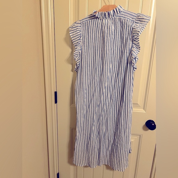 Anthropologie Maeve Striped Ruffle Tunic size M - Picture 6 of 7
